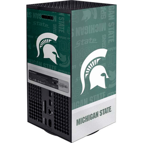 Michigan State University Jersey Split XBox Series X Digital Edition Console Skin